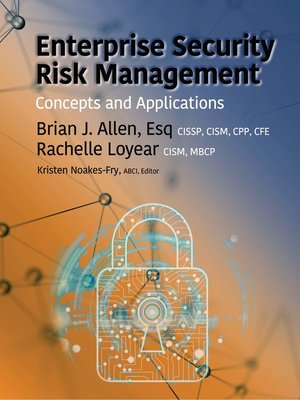 cover image of Enterprise Security Risk Management
